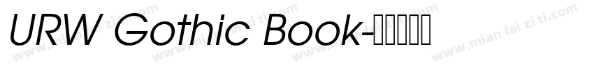 URW Gothic Book字体转换